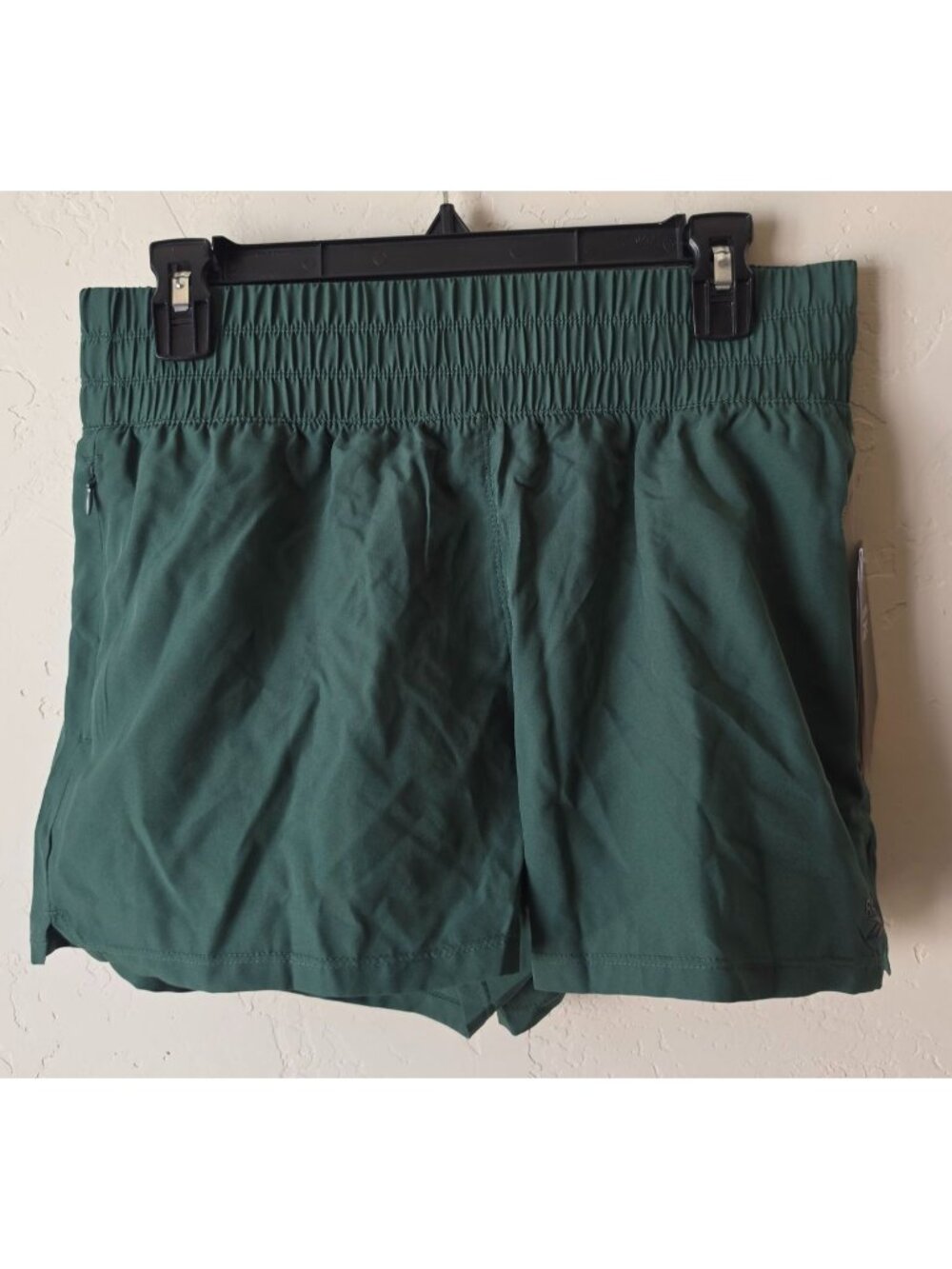 Reebok Sprinter Zip Running Shorts Pineneedle Green Size M